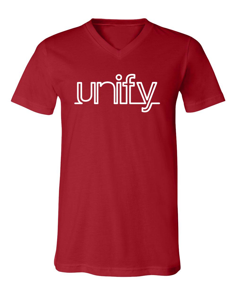Red Connected Unify V-Neck